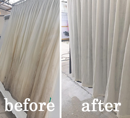 Curtain Cleaning Before After